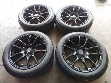 Rim  16 WORK EMOTION Siap Tayar MYVI VIOS CITY