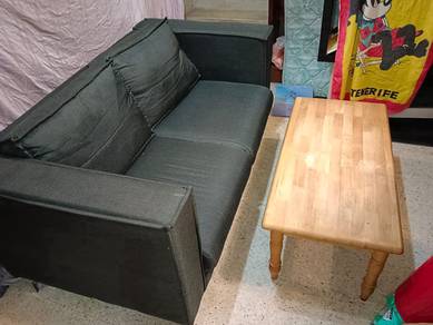 Sofa two seater with coffee table