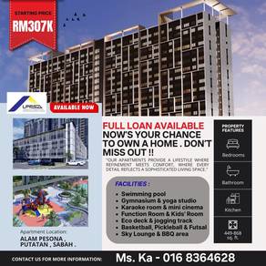 Alam Pesona Putatan New Condo/Ketiau Putatan/Kinarut/LPPSA Full Loan