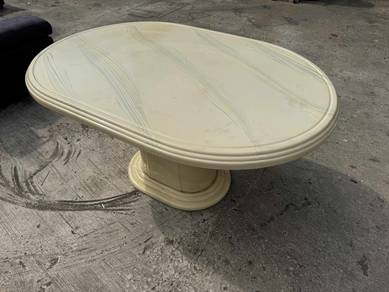 5x3ft Ceramic Marble Meja Makan Dining Table