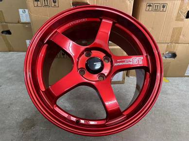 New rim 16x7jj advan GT red thailand promosi