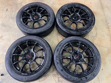 Sport Rim 16 Second Volk Rays Ze40 Siap Tayar Seco