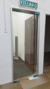 PASANG PINTU JENIS KACA l 12mm clear glass door l