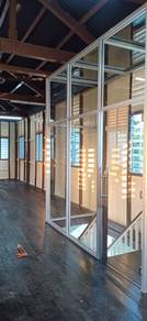 GLASS WALL INSTALL l pasang dinding kaca anda l