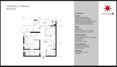 Geo Antharas Genting 818sf| Fully Furnished | 2 Room | Brand New