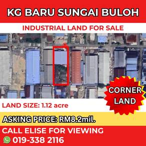 Industrial Corner Land Rectangular Shape Kampung Baru Sungai Buloh