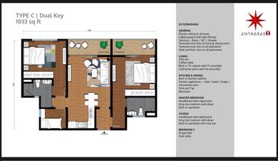 Geo Antharas Genting 1033sf| Fully Furnished | 3 Room | Brand New