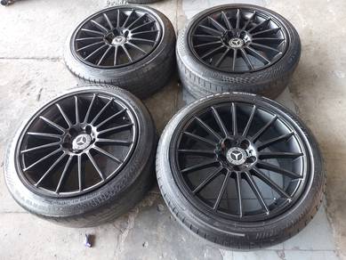 Rim 18 MERCEDES FIN TYPE Siap tayar A250 C200 CLA