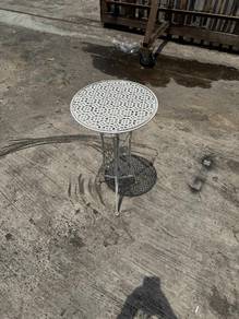 Garden Steel Side Table Meja Besi Taman