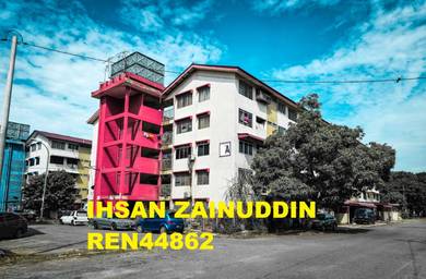 BULAN2 RM599+-✅FLAT MURAH🔥1ST FLOOR💥FULLOAN⚡2🛏️, Taman Setia Jaya
