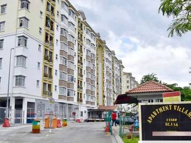 0%Deposit Pangsapuri Villamas Klang 850sf Apartment Sg Pinang Kapar