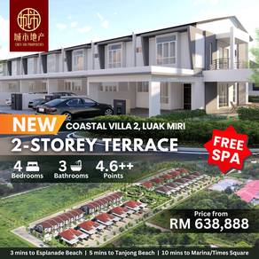 Double Storey Terrace 𝐇𝐨𝐮𝐬𝐞 , Coastal Villa 2 𝐌𝐢𝐫𝐢