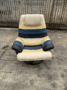 Steel Frame Leather Armchair Sofa 1 Seater