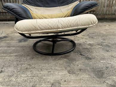 Steel Frame Leather Armchair Sofa 1 Seater