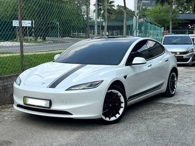 WHITE INTEIROR 2024 Tesla MODEL 3 LONG RANGE AWD
