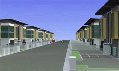 Shah Alam Kemuning 3 Storey Semi Detached Factory For Sale