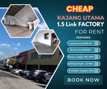 SUPER CHEAP 1.5 Stry Factory@ Kajang Utama, LEKAS, Office SPACE, Prime
