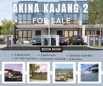 NEW 2-Stry@ Akina KAJANG 2 , Freehold, Gated Guarded, Individual 🔝