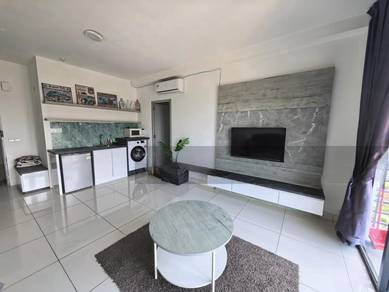 One Tebrau Residence with Balcony, Fully Furnished & Facing Midvalley