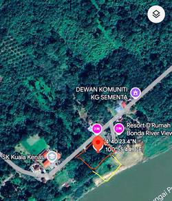 Tanah Kebun Ada Buah Durian Tepi Jalan Dan Sungai - K.Kangsar Perak