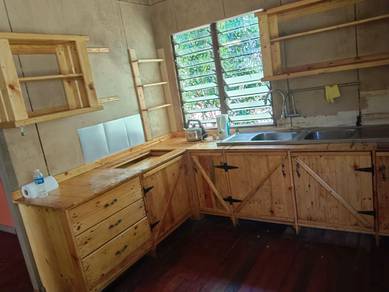 Kampung house with 2 acres land + ponds for long term rent