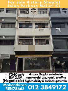 Shoplot for sale Jalan Perkasa 1 Maluri 4 story