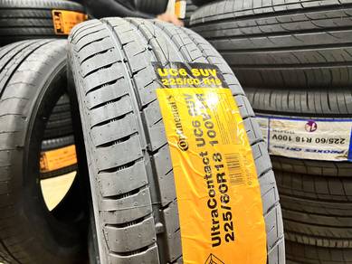 Tayar Baru 225 60 18 Continental Uc6 Suv 2025