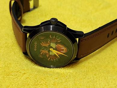 original gucci watch unisex 80% new 