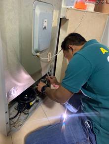 membaiki / repair peti sejuk dan mesin basuh