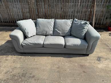 7ft Highback Deep Sofa 3 Seater Fabric