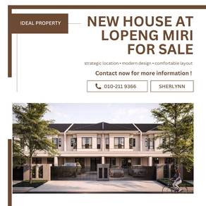 Elegant New House for Sale at Lopeng Miri