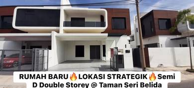 RUMAH BARU 🔥REBAT RM58,888 🔥 Semi D Double Storey @ Tmn Seri Belida