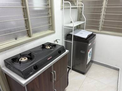 PARTLY FURNISHED 5 MINIT KE LRT Pangsapuri Sri Mutiara Putra Heights