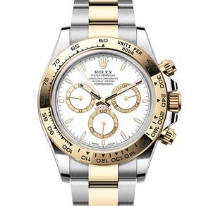 NEW Rolex Daytona Half Gold White Dial 126503