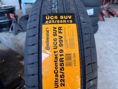 Tayar baru 225 55 19 Continental uc6 suv 2025 x70