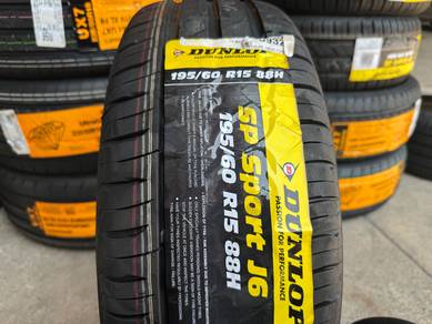 Tayar baru 195 60 15 Dunlop SP Sport J6 2025 tyres
