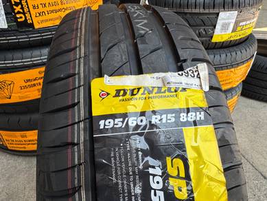Tayar baru 195 60 15 Dunlop SP Sport J6 2025 tyres