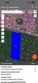 Matang 6th Mile Land for sale