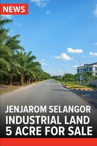 Industrial Land Jenjarom Kuala Langat 5 Acre Freehold Jalan Sentang
