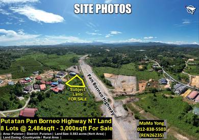 Putatan Pan Borneo Highway NT Land For Sale