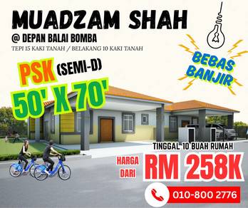 SEMI-D terbaru di Muadzam shah, 50×70 tanah, jumpa di Bandar Satelit !