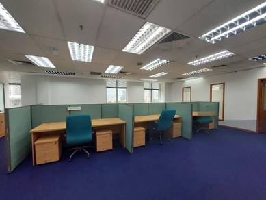 Fully Fitted Office in KL City! Walking Distance to LRT Dang Wangi