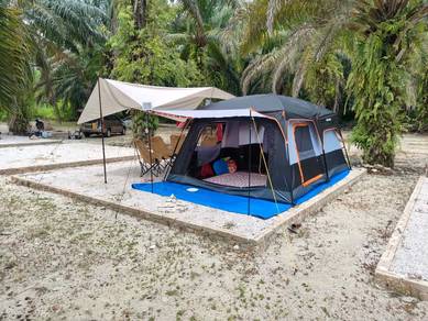 Khemah unta 12-8person used included outer layer