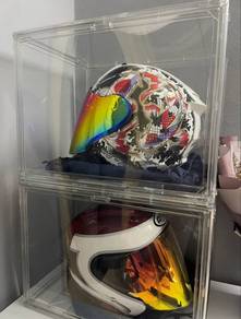 helmet arc white koi speed x maroon taira spoilerr