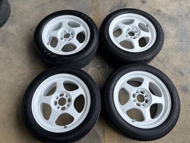 Sport rim second 15 evo siap tayar axia bezza myvi