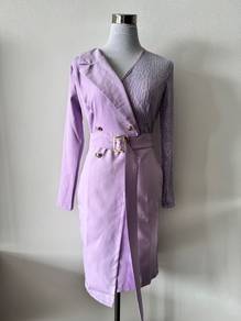 Light purple long sleeves dress size S (New)
