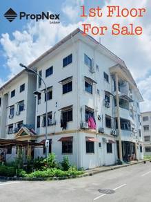 BMV Nountun Apartment | Corner 1st floor 950 sqft 3B2R | Kolombong KK