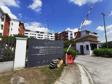 Pangsapuri Serai Wangi 850sf 3R2B Basic 2CP Desa Alam U12 Shah Alam