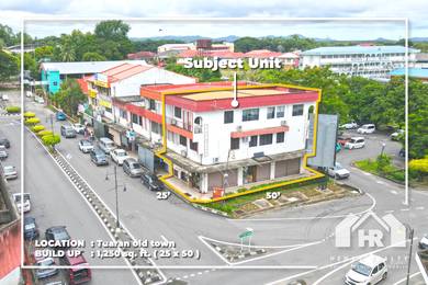 3 Storey Shoplot | Tuaran Old Town | Corner Unit.