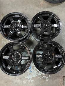 Rim 15 Inch TE37 Pcd 4x100 (BLACK)
